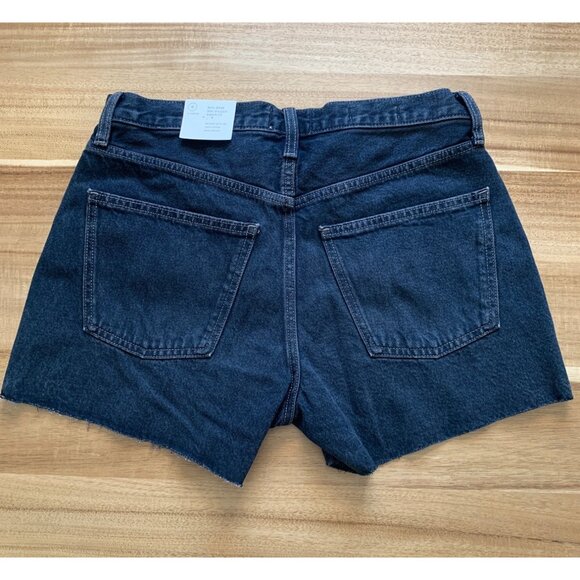 Universal Thread Womens Black Denim Cut-Off Baggy Shorts Cotton Mid-Rise Size 6 - Picture 2 of 14